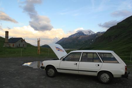 Passage du col du Cénis, frontière italienne